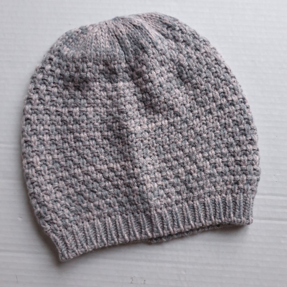 Jessica Simpson Matching Grey & Pink Knit Infinity Scarf & Beanie Set Sz OS - Picture 3 of 15